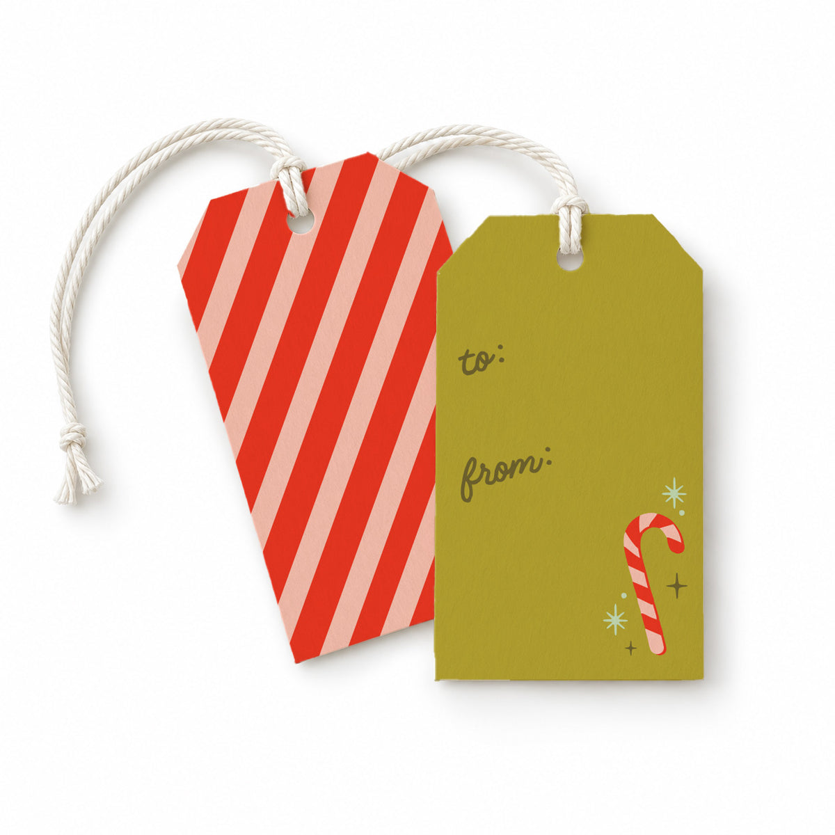 Candy Cane Gift Tags